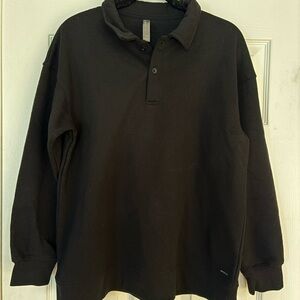 Mondetta Black Men's Collared‎ sweatshirt